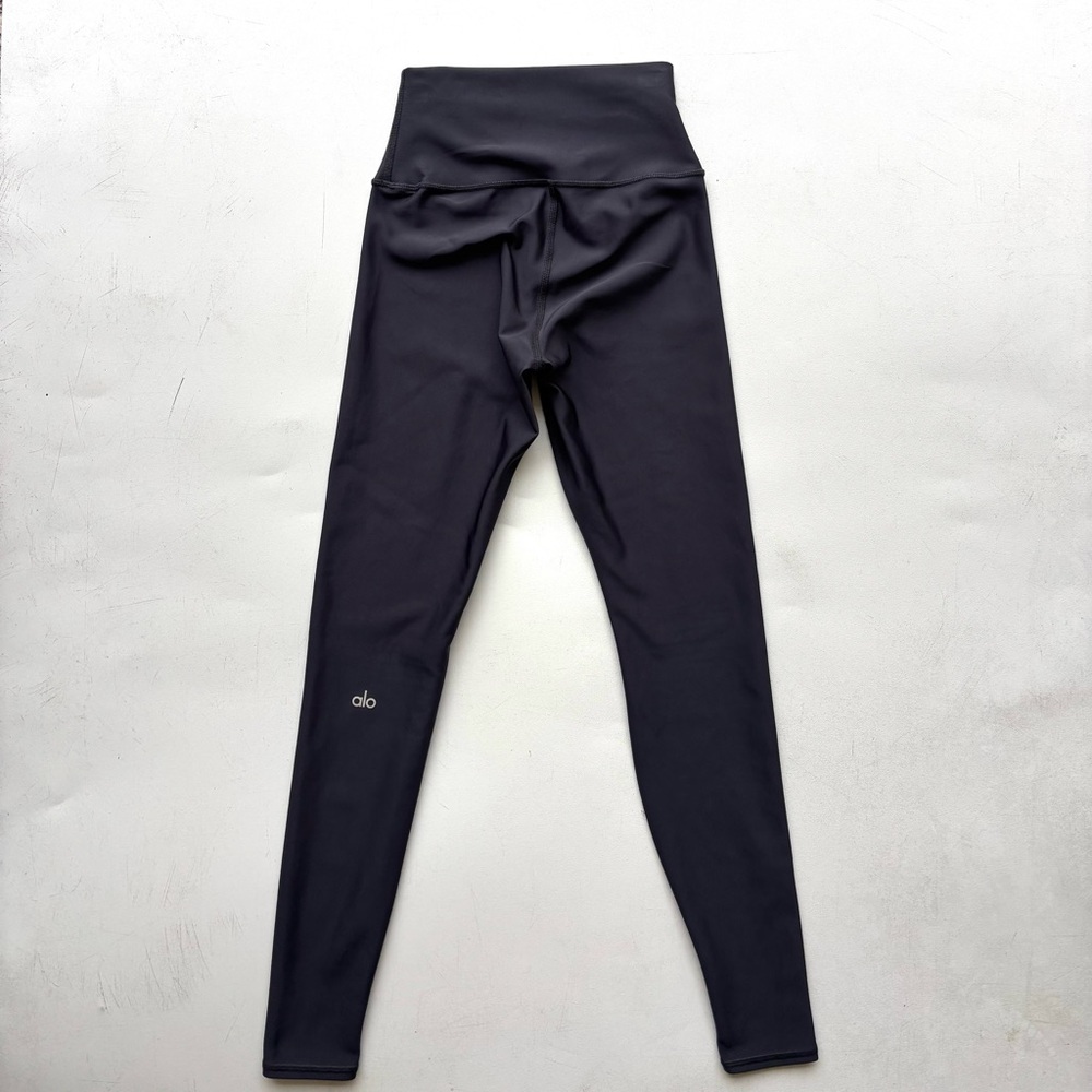 Alo high waist airlift leggings anthracite XS 27 inseam full length dark grey - Picture 6 of 8